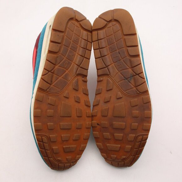 Nike Air Max 1 Burgundy Teal 2018 Men's Size 10.5 Athletic Sneakers AH8145-601 - Picture 7 of 10